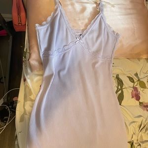 Purple lace fit dress